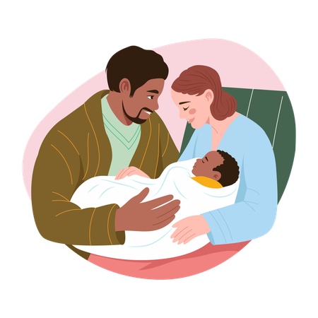 Newborn love  Illustration