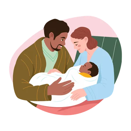 Newborn love  Illustration