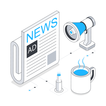 News Advertising  Illustration