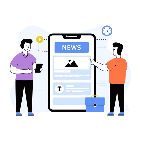 News App  Illustration