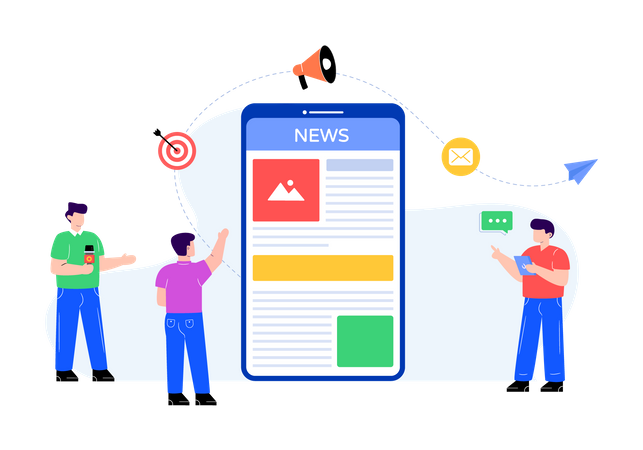 News app  Illustration