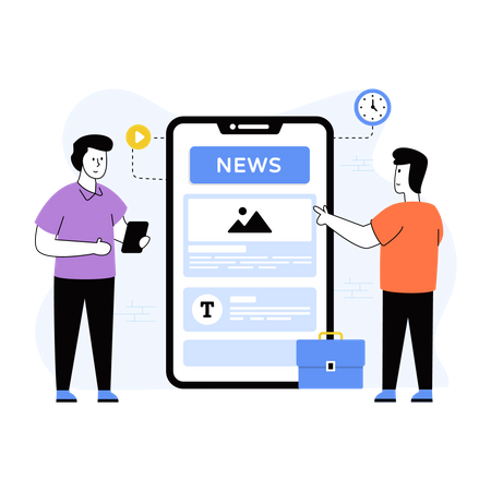 News App  Illustration