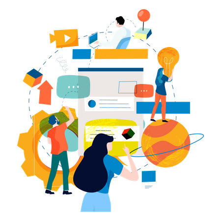 News content management by team Illustration