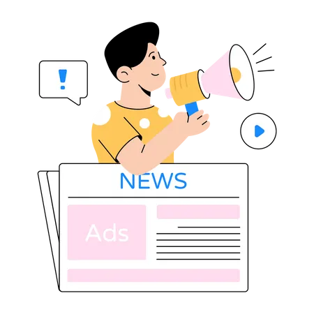 News Marketing  Illustration