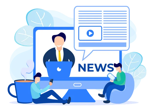 News Report  Illustration