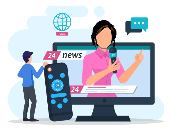 News Reporting  Illustration