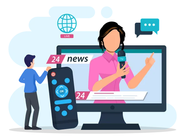 News Reporting  Illustration