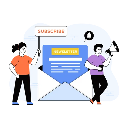 Abonniere den Newsletter  Illustration