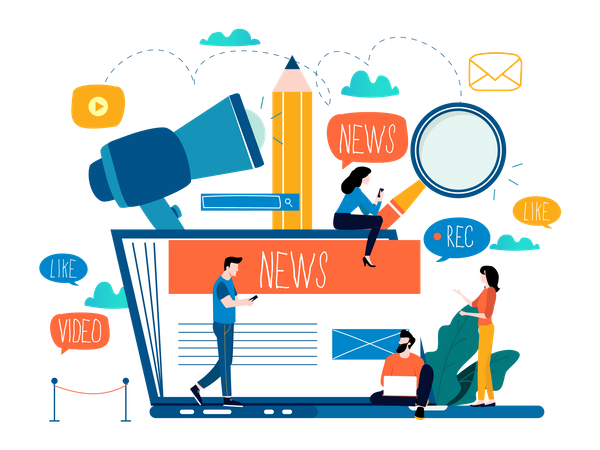 Newsletter marketing  Illustration