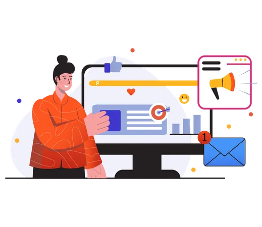 Newsletter marketing  Illustration