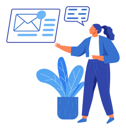 Newsletter subscription  Illustration