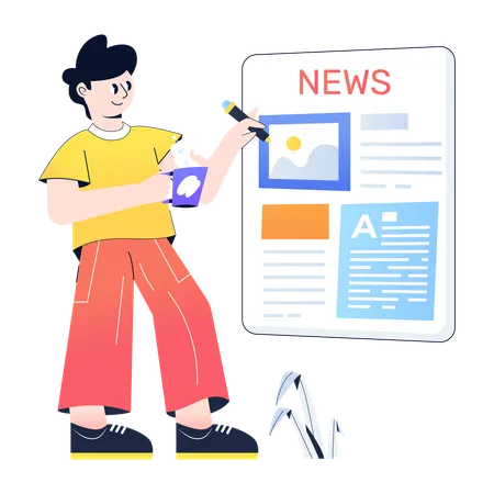 Newspaper  Illustration