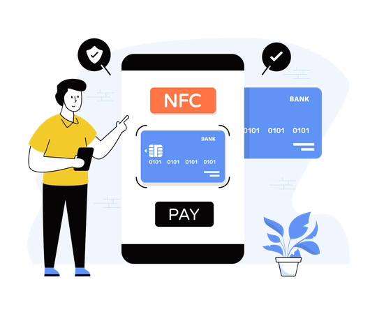 Paiement NFC  Illustration