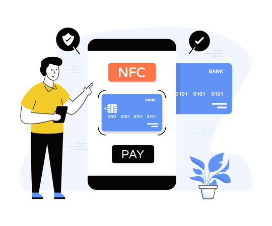 NFC Payment  Illustration