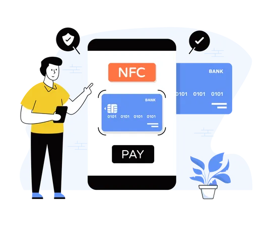 NFC Payment  イラスト