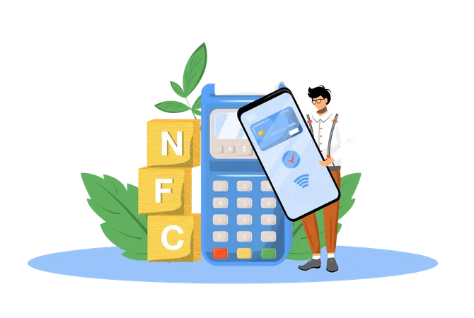 NFC Payment  Illustration