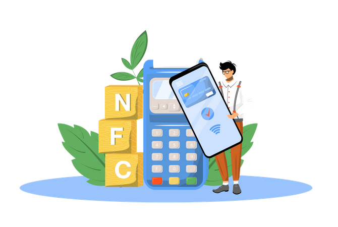 NFC-Zahlung  Illustration
