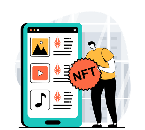 NFT APP  Illustration