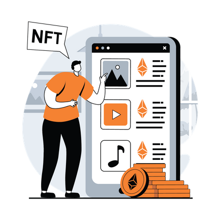 NFT APP  Illustration