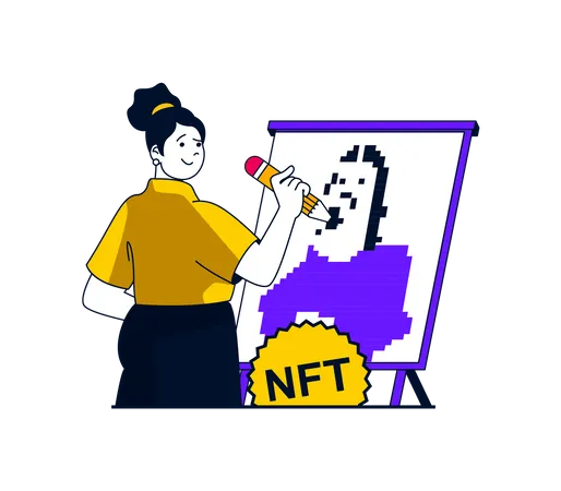 NFT artist  Illustration