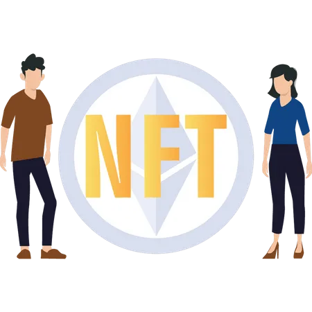 NFT coin  Illustration