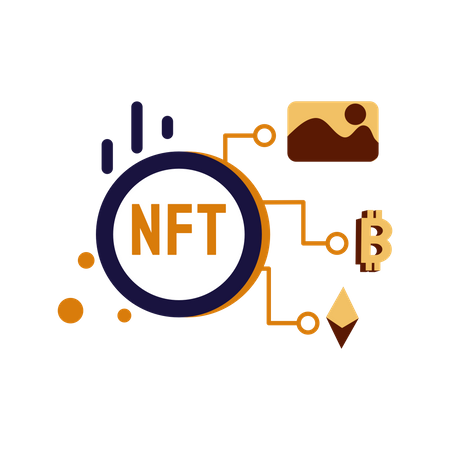 Nft crypto  Illustration