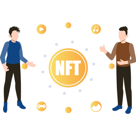 NFT discussion  Illustration