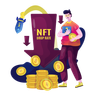 illustrations of nft box