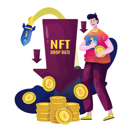 Nft drop rate  Illustration