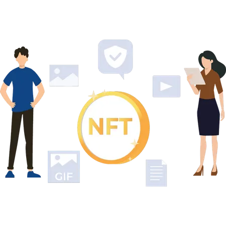 NFT ecosystem  Illustration