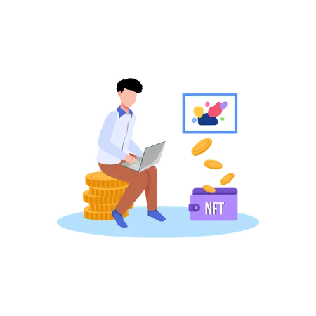 NFT exchange  Illustration