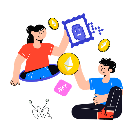 Nft Exchange  일러스트레이션