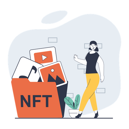 Nft folder  Illustration