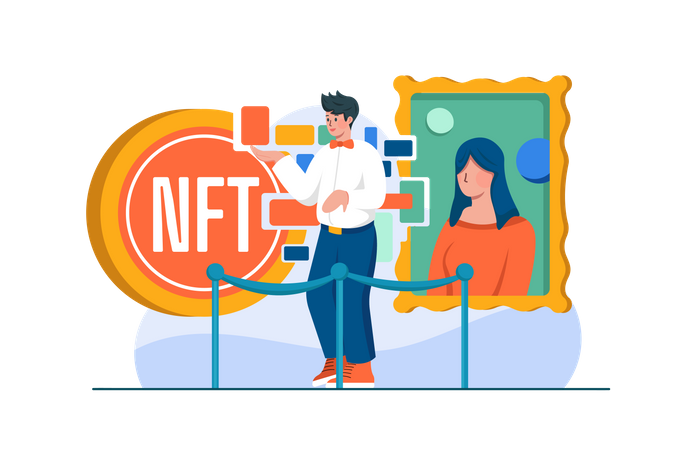 NFT-Galerie  Illustration