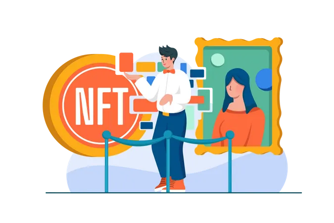 NFT-Galerie  Illustration