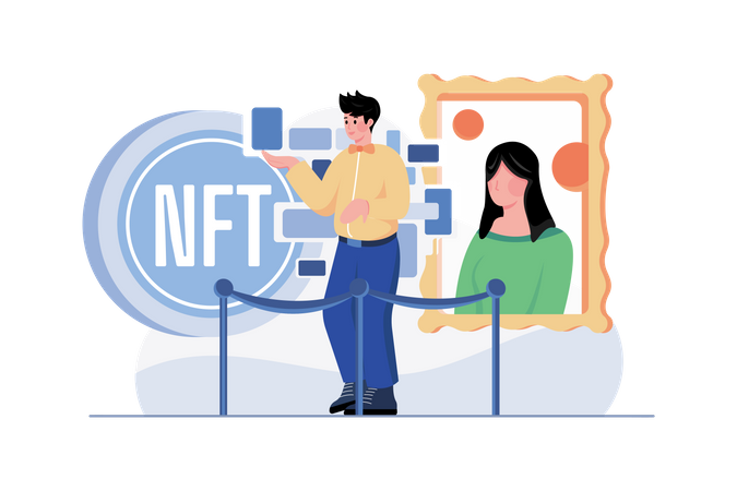 NFT Gallery Illustration