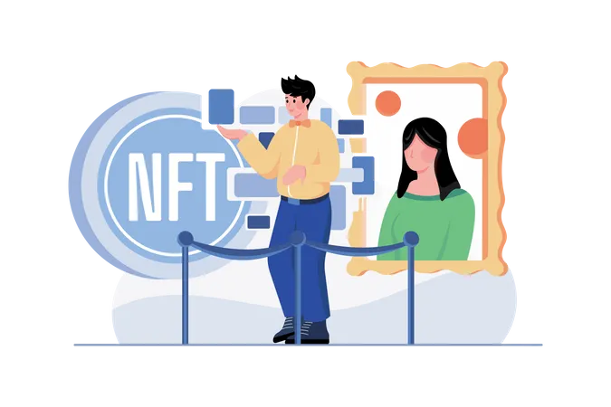 NFT Gallery Illustration