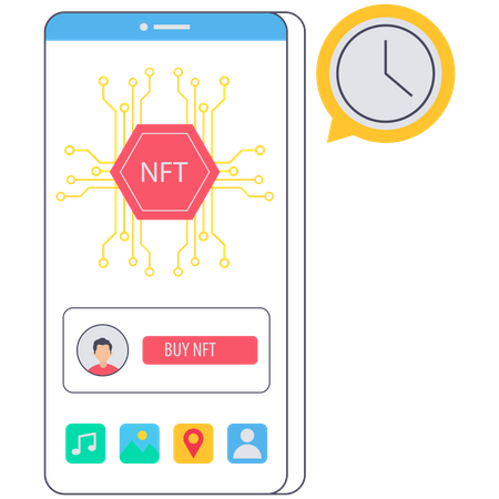 NFT-Geldbörse  Illustration