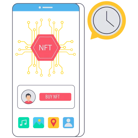 NFT-Geldbörse  Illustration