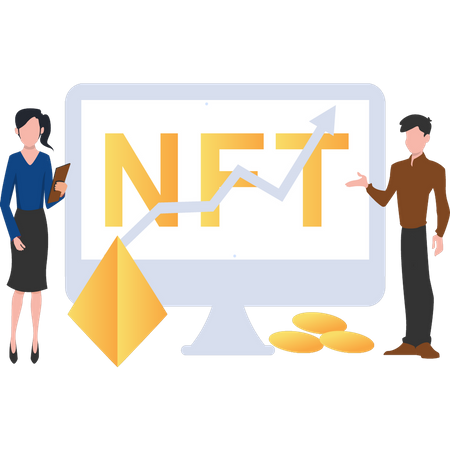 NFT graph  Illustration