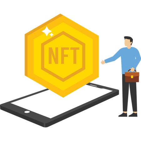 Inversión nft  Ilustración