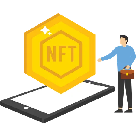 Inversión nft  Ilustración