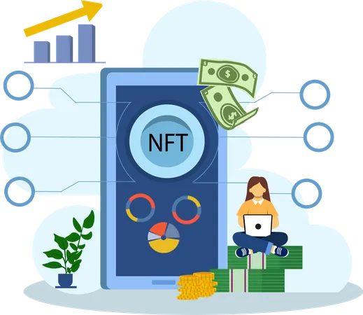 Inversión nft  Ilustración