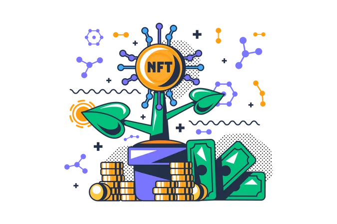 Investimento em NFT  Ilustração