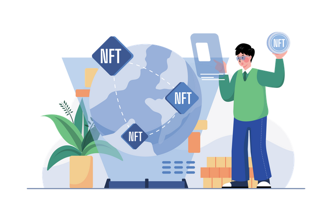 Investimento em NFT  Ilustração