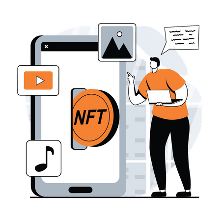 Investisseur nft  Illustration