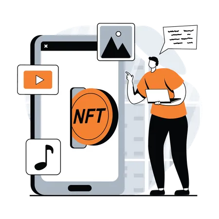 Investisseur nft  Illustration