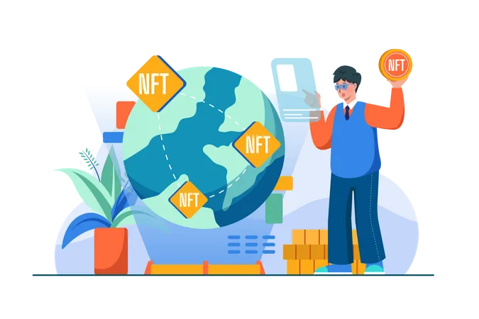 NFT-Investition  Illustration