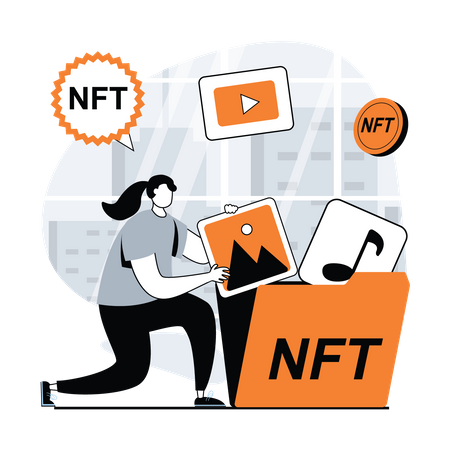 NFT-Investition  Illustration