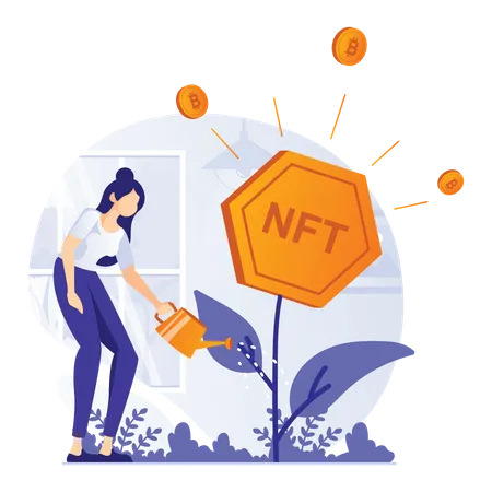 NFT-Investition  Illustration